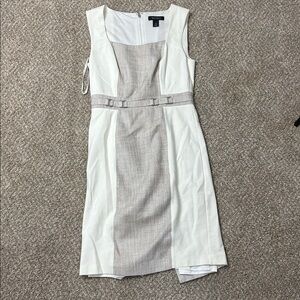 White House Black Market Cream Dress